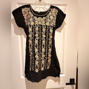 Embroidered Mini Dress México Party Costume Play